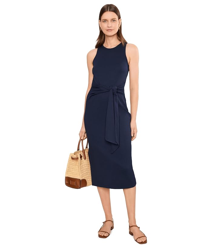 Lauren Ralph Lauren Cotton-Blend Tie-Front Sleeveless Dress - Image 2
