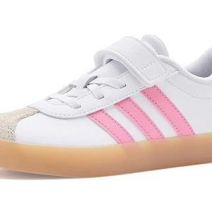 adidas Kids VL Court 3.0 Elastic Lace & Strap (Little Kid)