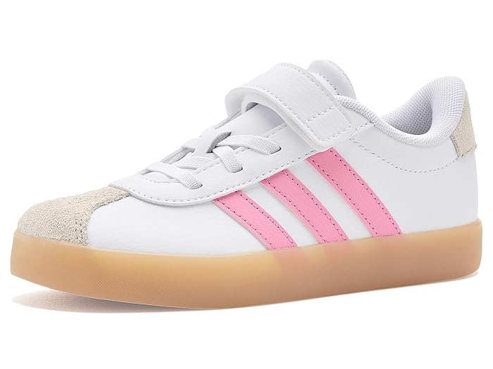 adidas Kids VL Court 3.0 Elastic Lace & Strap (Little Kid)