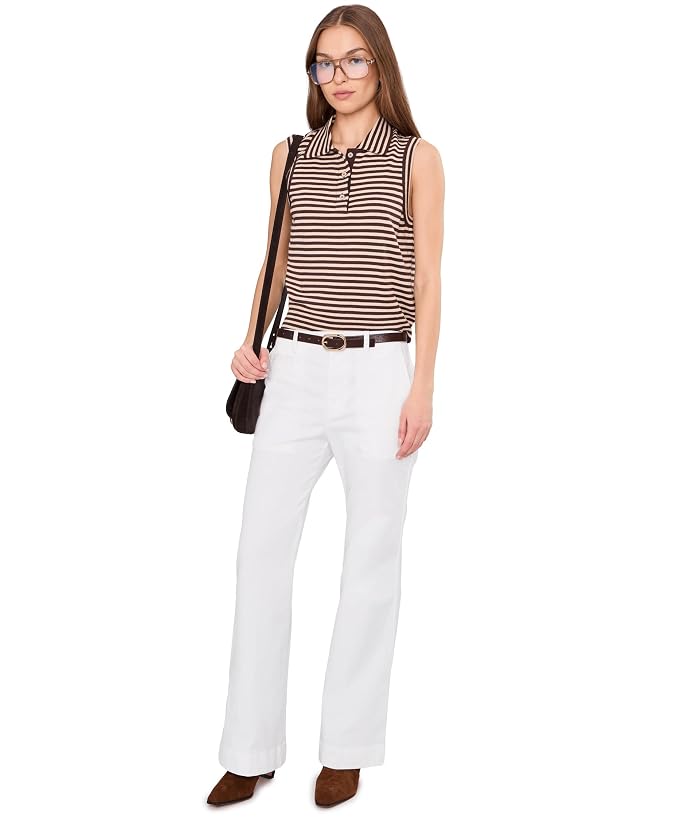 Lauren Ralph Lauren Stretch Cotton Chino Flare Pants - Image 2
