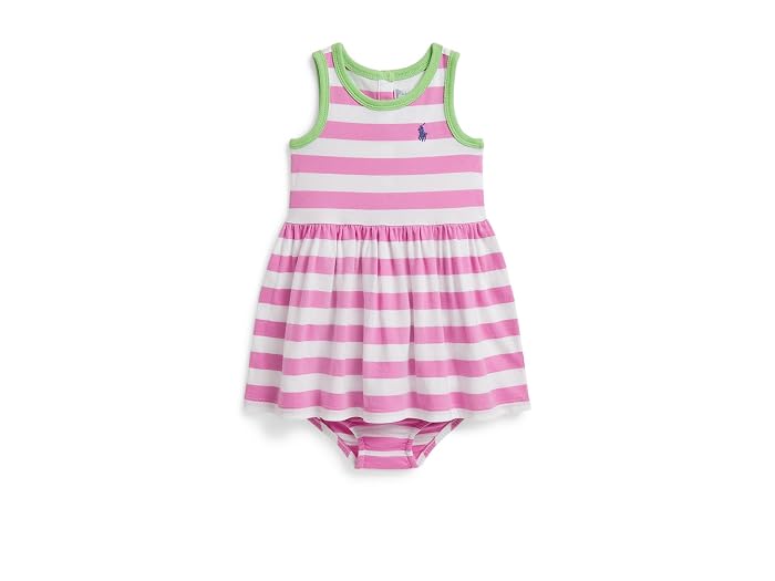Polo Ralph Lauren Kids Striped Cotton Jersey Dress & Bloomer (Infant)