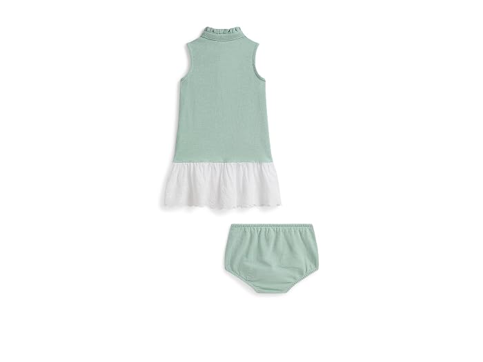 Polo Ralph Lauren Kids Eyelet Cotton Mesh Dress & Bloomer (Infant) - Image 2