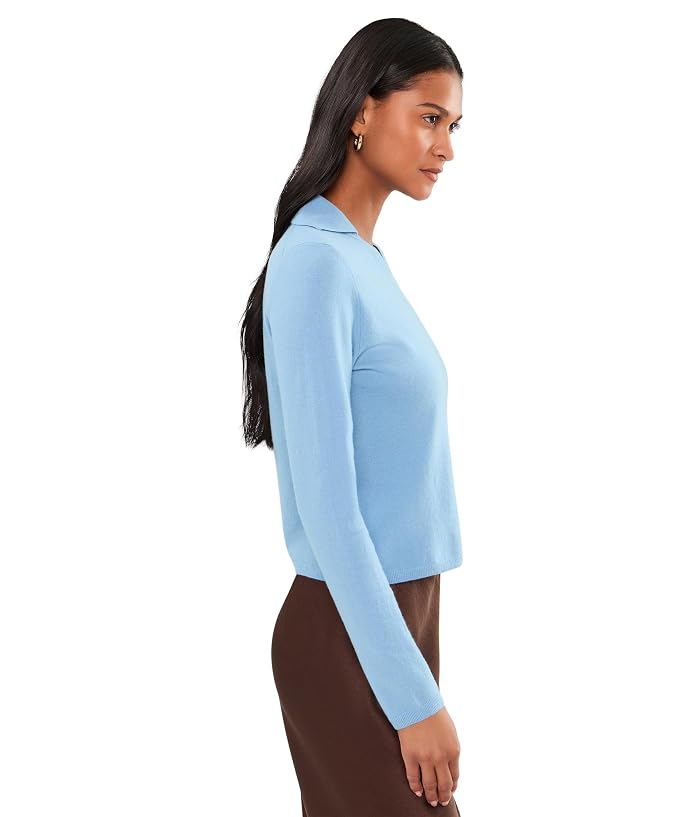 Vince High V-Neck Polo Long Sleeve - Image 3