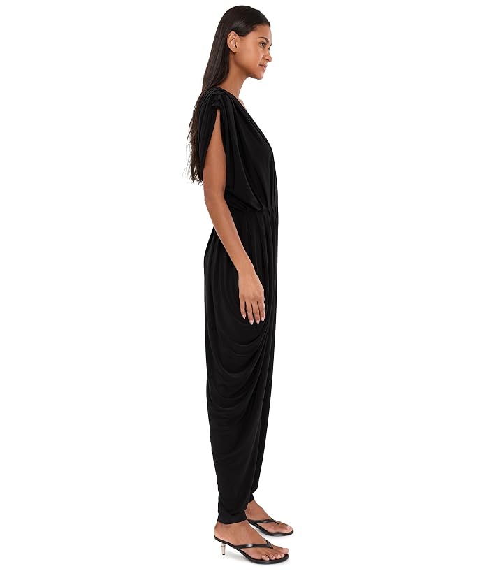 Norma Kamali Square Sleeve Waterfall Jumpsuit - Image 3