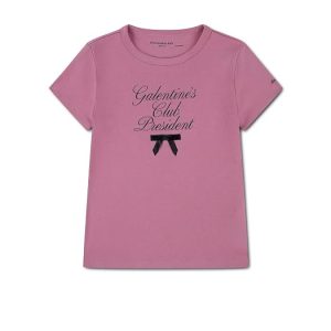 abercrombie kids Galentine's Club Baby Tee (Big Kids)