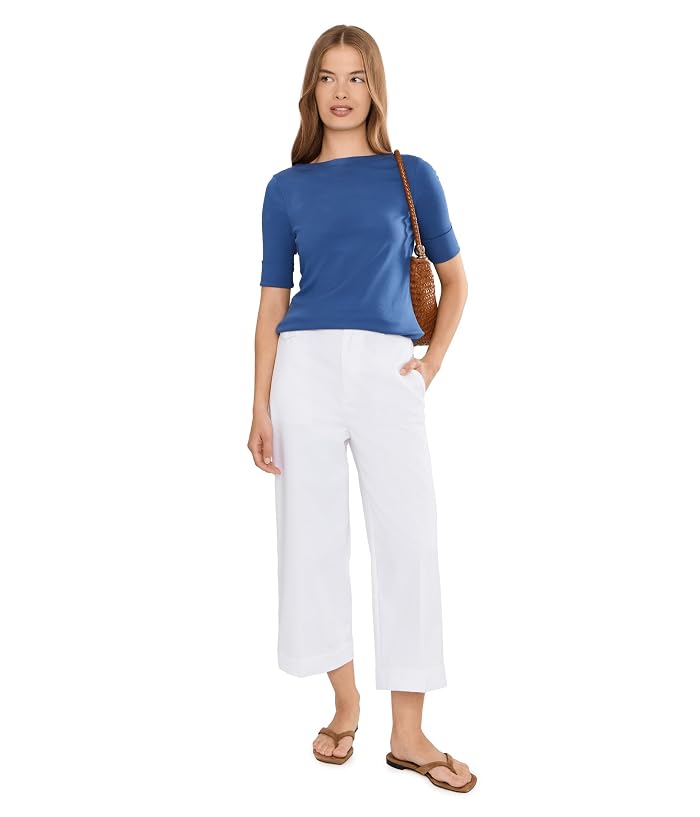 Lauren Ralph Lauren Petite Double-Faced Stretch Cotton Cropped Pants - Image 2