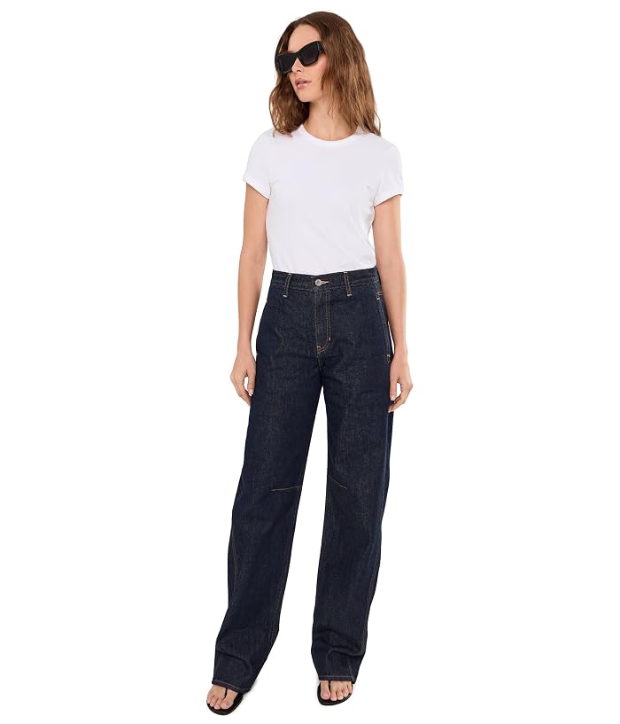 AG Jeans Mercer Cuffed High-Rise Barrel Jeans in Squaw Valley - Image 2