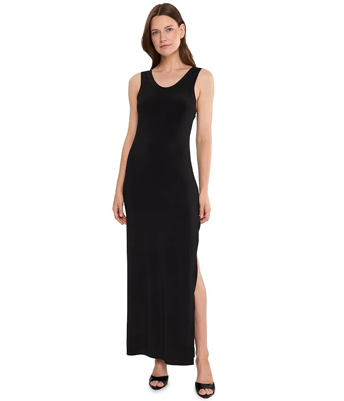 Norma Kamali Racer Long Dress w/ Side Slit