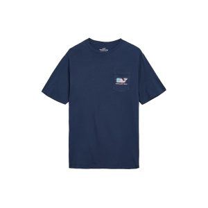 Vineyard Vines Kids Flag Whale Short Sleeve Pocket Tee (Toddler/Little Kid/Big Kid)