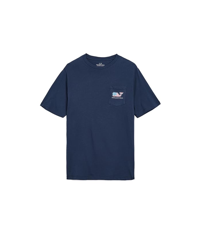 Vineyard Vines Kids Flag Whale Short Sleeve Pocket Tee (Toddler/Little Kid/Big Kid)