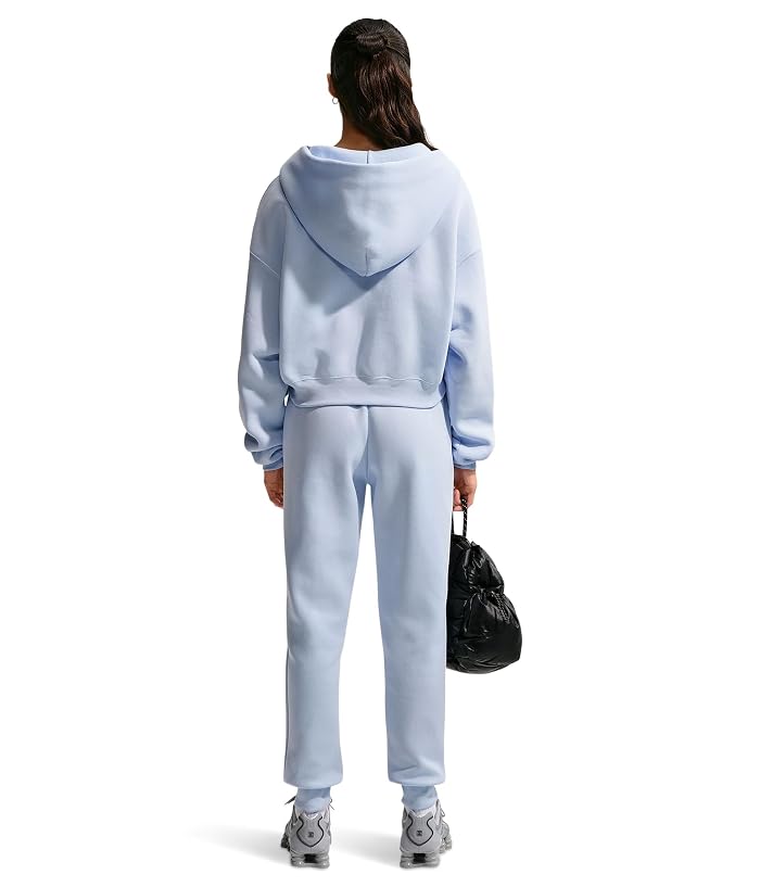 Nike Sportswear Phoenix Fleece Oversized Crop Henley Hoodie - Image 3