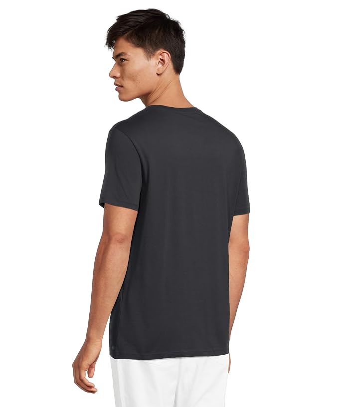 Armani Exchange Crew Neck Tee with Small Logo Patch - Image 3