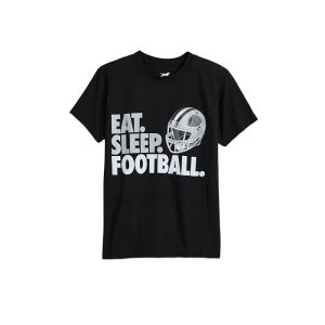 ChalkTalk SPORTS Football CTS ProBlend™ T-Shirt - Eat Sleep Football (Little Kid/Big Kid)