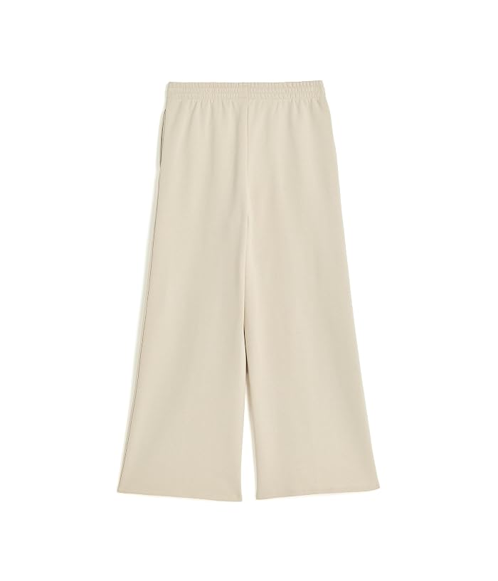 adidas Kids Elastic Waistband Wide Leg Fleece Pants (Big Kid) - Image 2