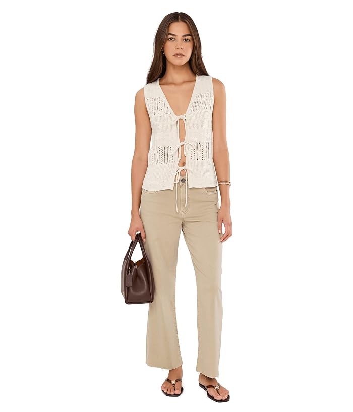 KUT from the Kloth Charlotte High-Rise Wide Leg with Raw Hem - Image 2