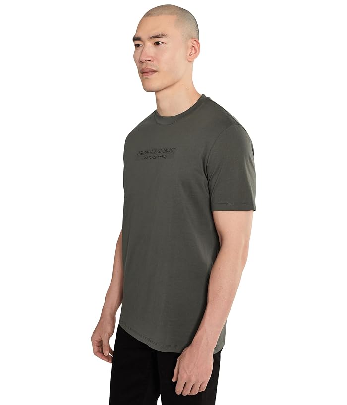 Armani Exchange Cotton Jersey AX Wording Regular Tee - Image 3