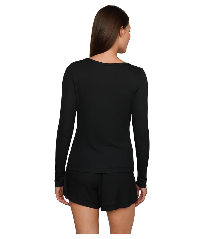 Eberjey Dream Rib Longsleeve Henley - Image 2