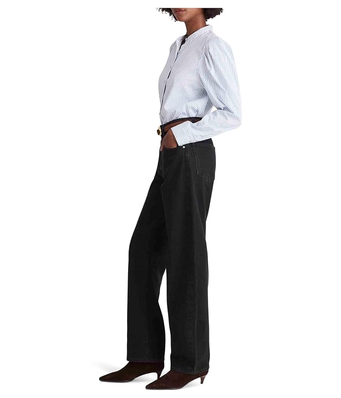 Madewell Balloon Jean In Black Frost - Image 2