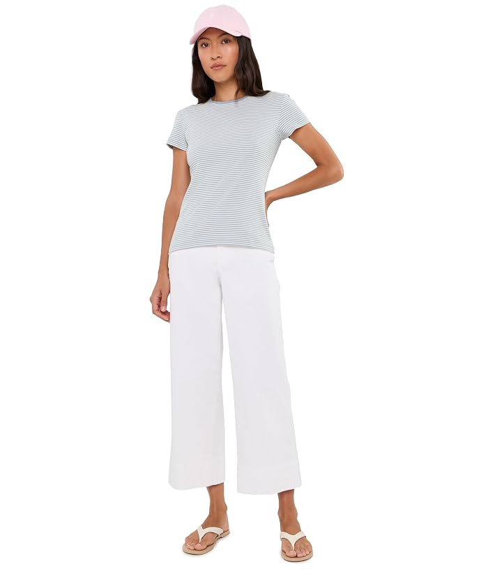 Lauren Ralph Lauren Petite Striped Rib-Knit Stretch Cotton Tee - Image 2