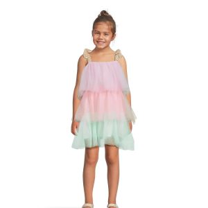 Lola and The Boys Sparkle Ombre Dress (Little Kid/Big Kid)