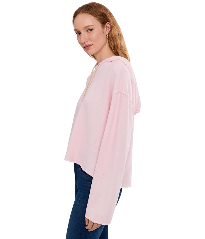 Mod-o-doc Textured Cotton Long Sleeve Shirttail Hoodie Sweatshirt - Image 3
