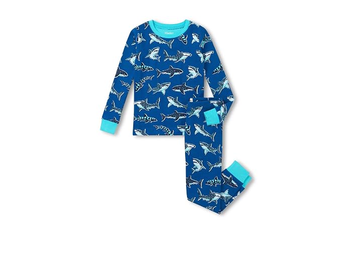 Hatley Kids Patterned Sharks Cotton Pajama Set (Toddler/Little Kid/Big Kid)