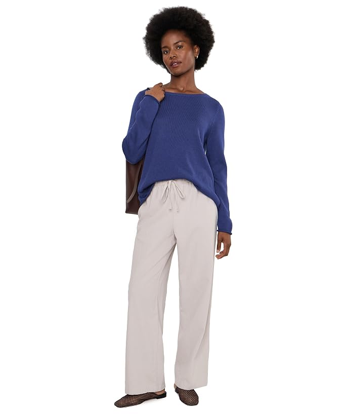 Eileen Fisher Peruvian Organic Cotton Cord Bateau Neck Sweater - Image 2