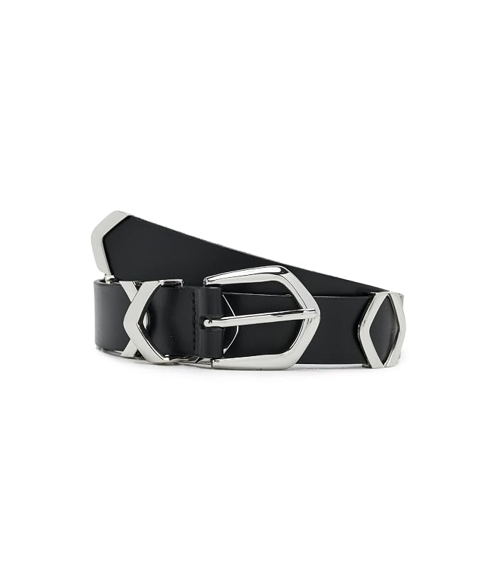 Madewell Angular Buckle Belt in Suede