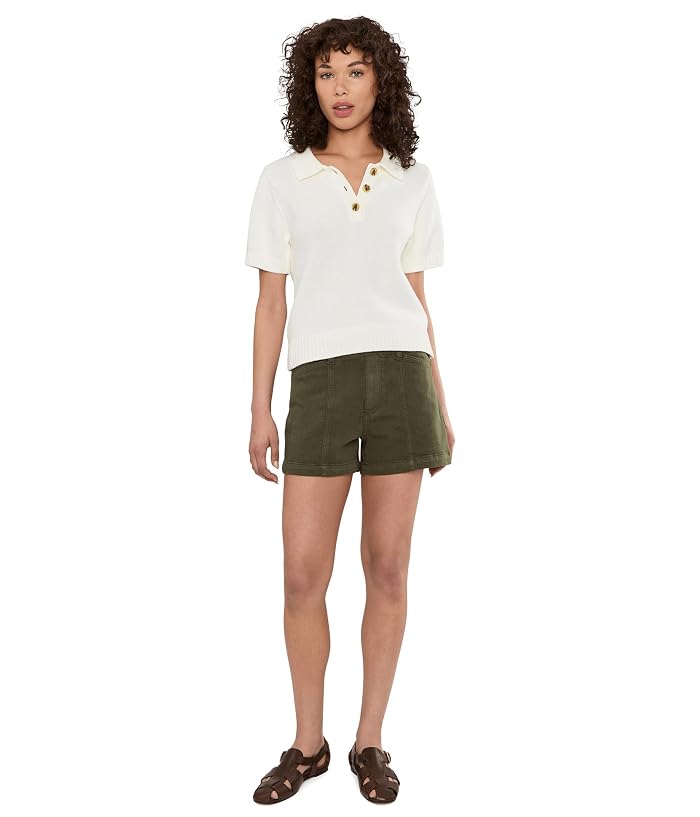 Paige Olivia Shorts in Vintage Forest Moss - Image 2