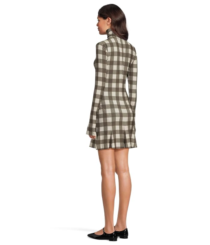 Norma Kamali Long Sleeve Turtle Fishtail Mini Dress - Image 3