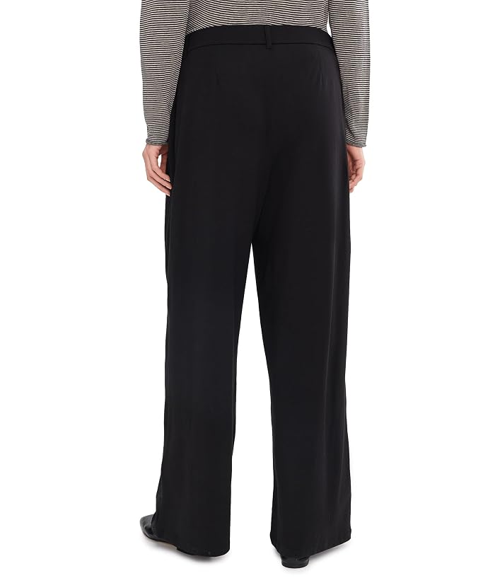 Eileen Fisher Pima Cotton Stretch Jersey High Waisted Full Length Pants - Image 4