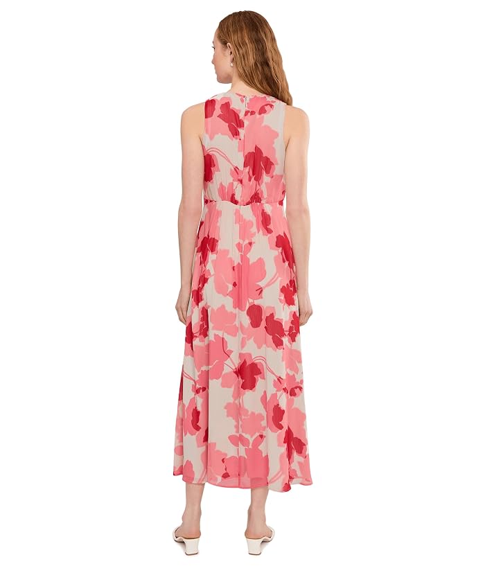 Calvin Klein Sleeveless Twist Front Floral Chiffon Midi - Image 4
