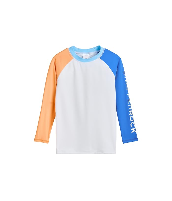 Snapper Rock Kids Blue Papaya Long Sleeve Rash Top (Toddler/Little Kid/Big Kid)
