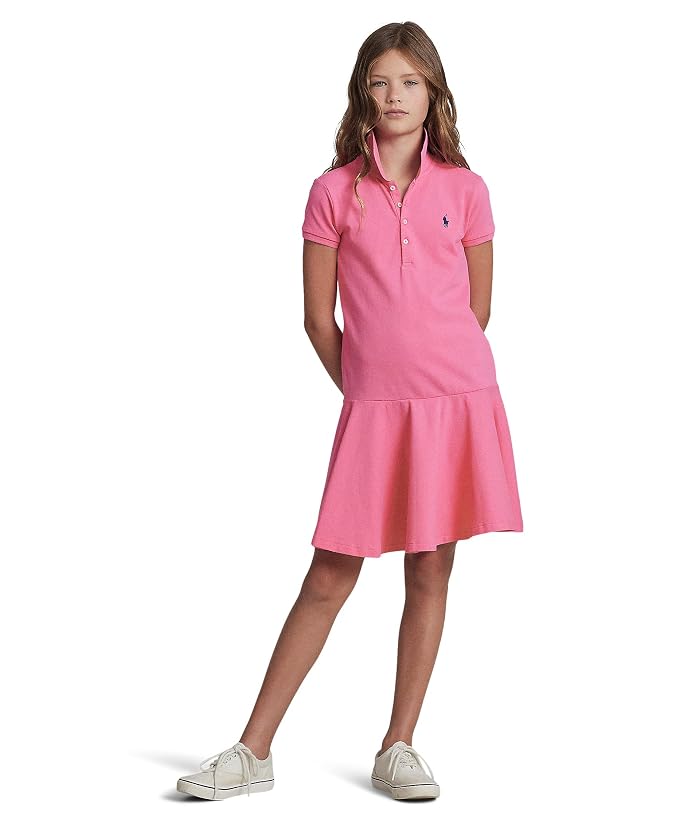 Polo Ralph Lauren Kids Short-Sleeve Polo Dress (Big Kids) - Image 3