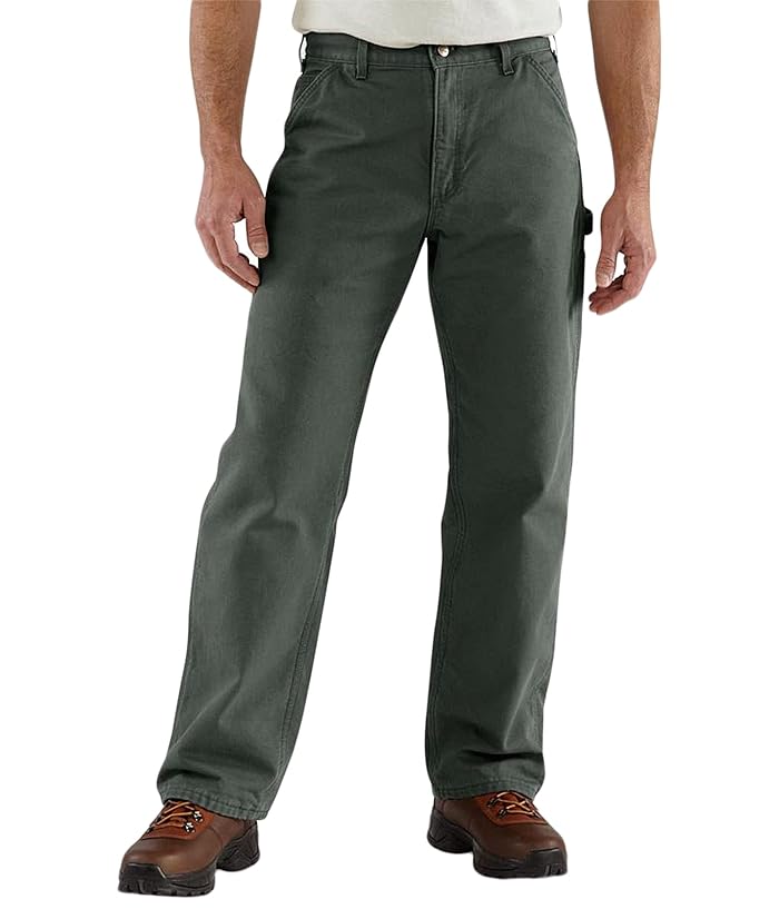 Carhartt Washed Duck Dungaree Flannel Lined Work Pants - Image 2