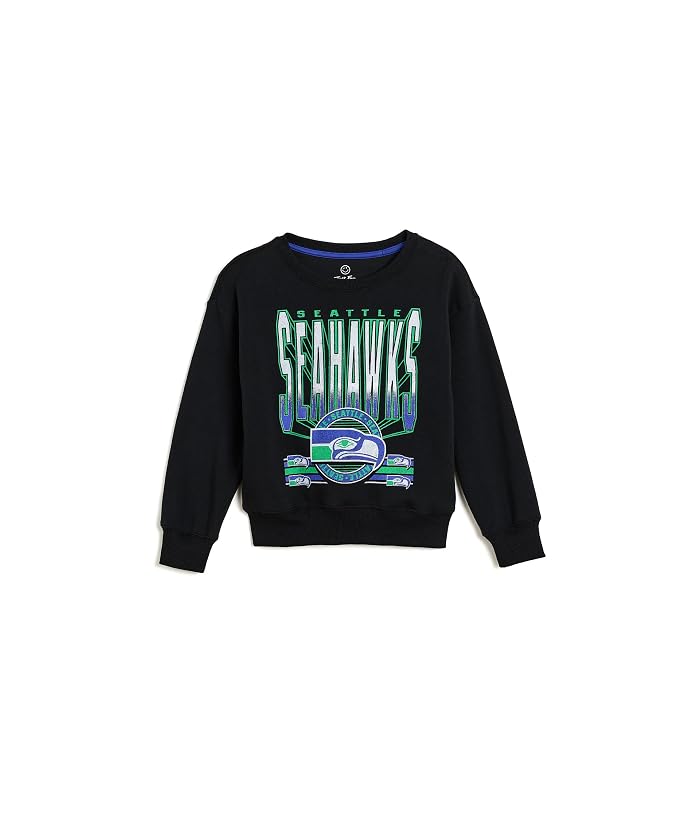 Junk Food Clothing Kids NFL Seattle Seahawks Drop Shoulder Crew Fleece (Little Kid/Big Kid)