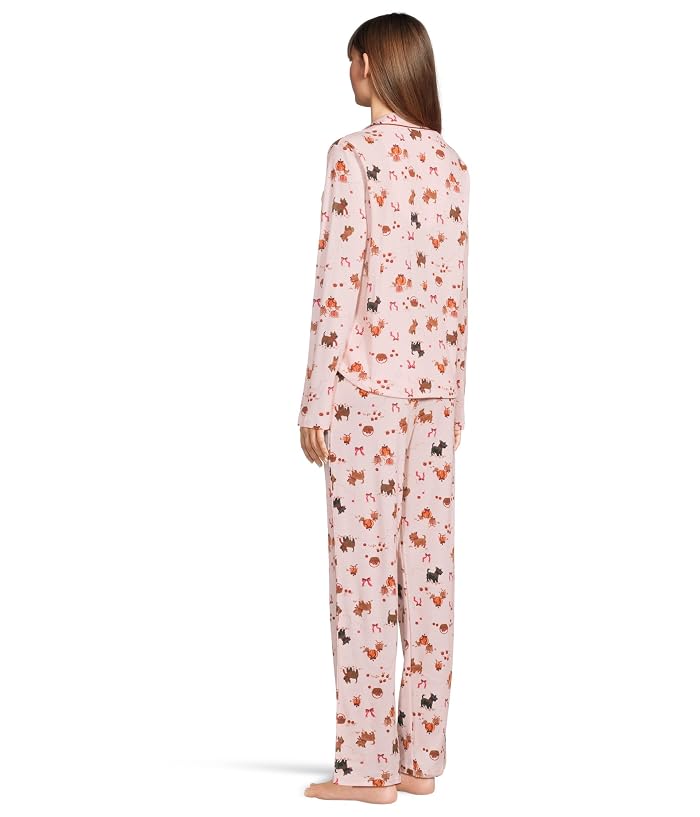 Karen Neuburger Novelty Print Long Sleeve Girlfriend Pajama Set - Image 3