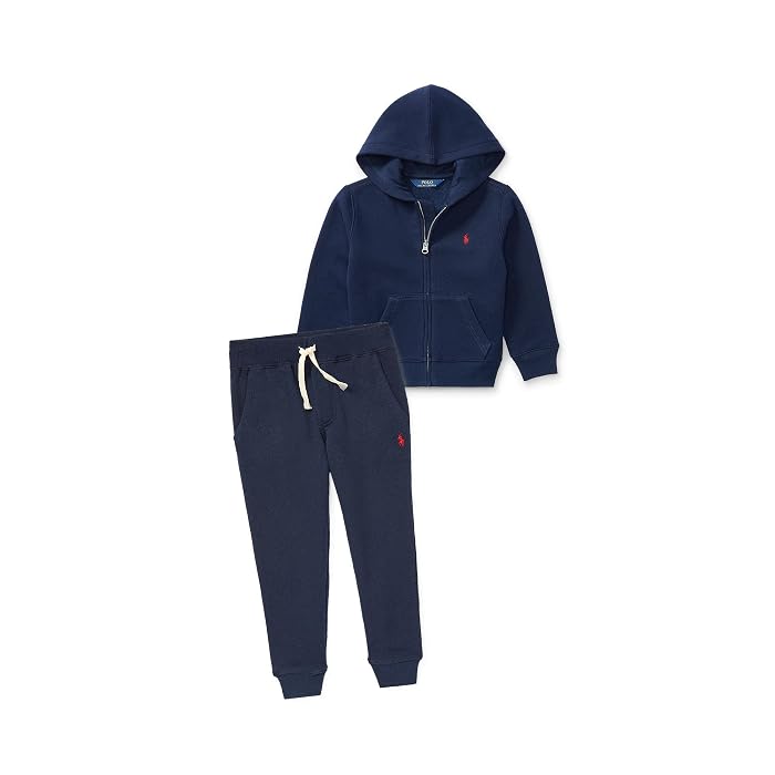 Polo Ralph Lauren Kids Cotton Blend Fleece Hoodie (Toddler/Little Kid) - Image 3
