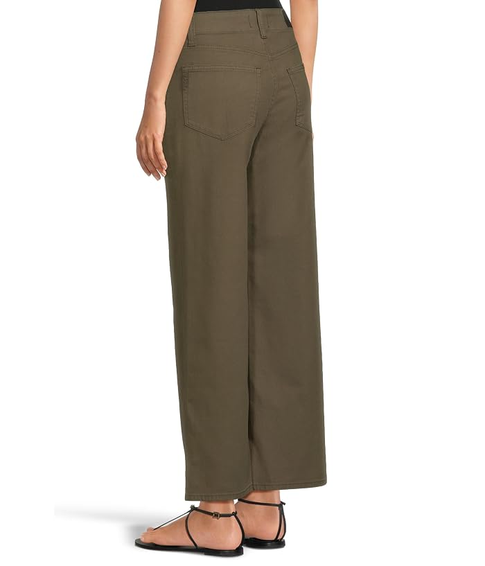 Paige Ari With Waistband Tie And Stitch Thru Pockets In Vintage Forester Green - Image 3