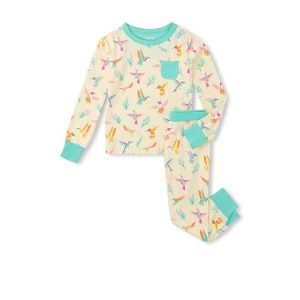 Hatley Kids Springtime Hummingbirds Bamboo Pajama Set (Toddler/Little Kid/Big Kid)