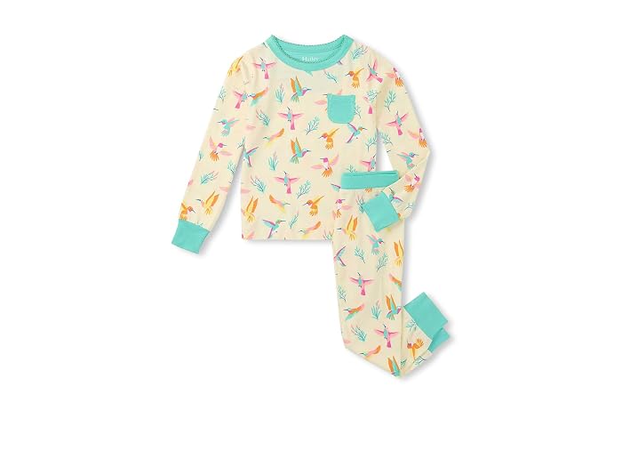 Hatley Kids Springtime Hummingbirds Bamboo Pajama Set (Toddler/Little Kid/Big Kid) - Image 4