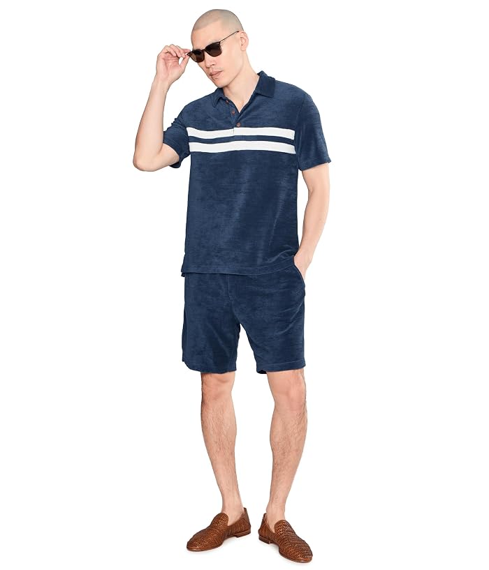 Faherty Cabana Towel Terry Surf Stripe Polo - Image 2