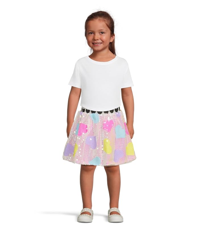 Lola and The Boys Candy Hearts Sequin Skirt (Toddler/Little Kid/Big Kid) - Image 4