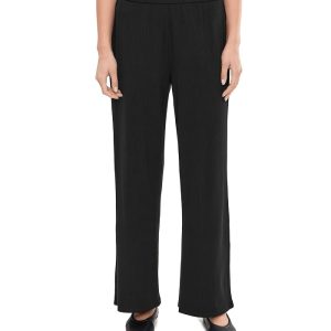 Eileen Fisher Ribbed Knit Wide Pants