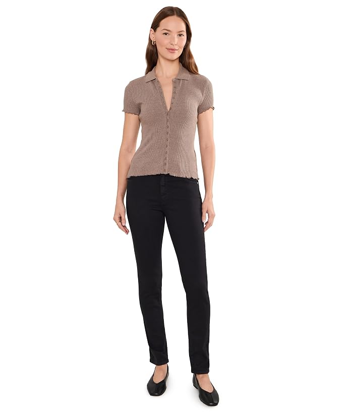 AG Jeans Prima Cigarette Leg in Super Black - Image 2