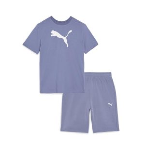 PUMA Kids Big Cat T-Shirt & Fleece Short Set (Toddler/Little Kid/Big Kid))
