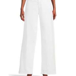 AG Jeans Adria Low Rise Baggy Wide Leg in Gallery White