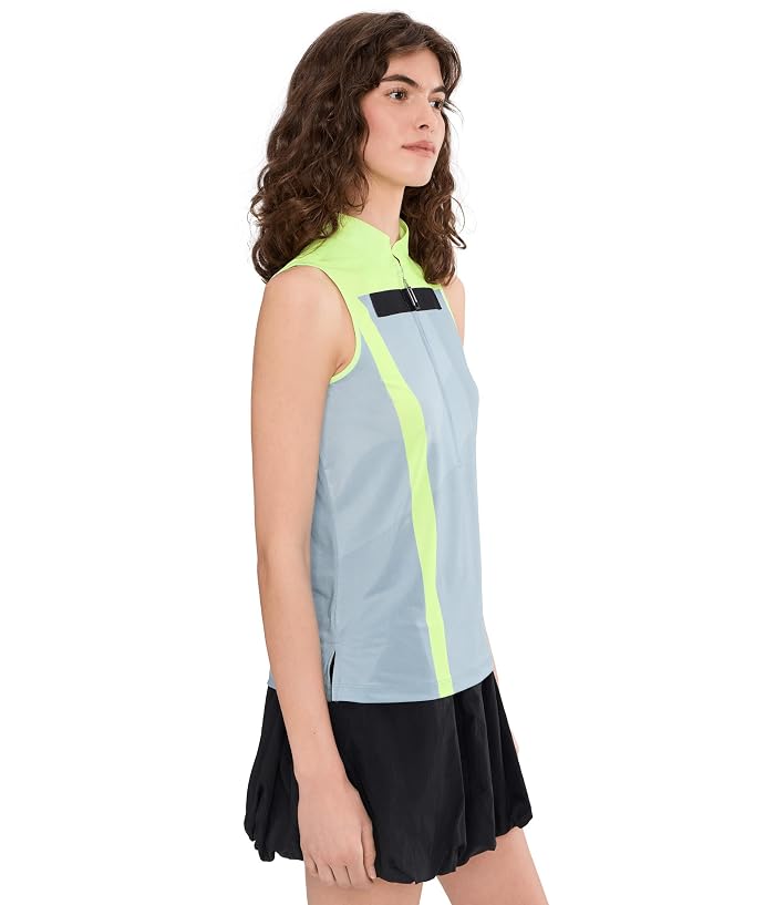 Jamie Sadock Mirror Zip Mock Sleeveless Color Block - Image 3