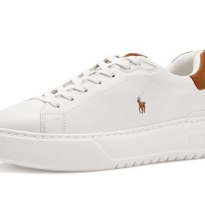 Polo Ralph Lauren RLite Court Tumbled Leather Sneakers