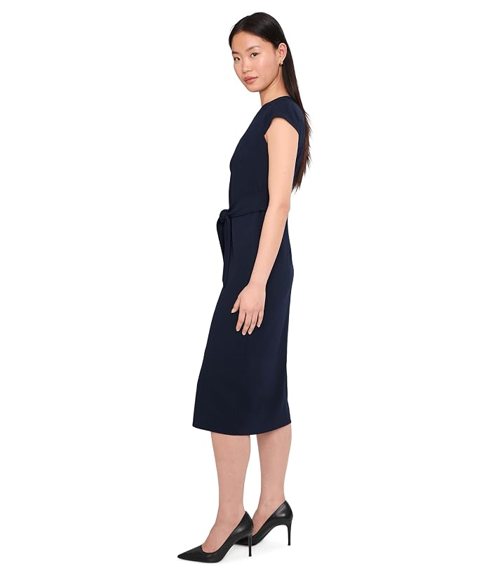 Calvin Klein Cap Sleeve Self Tie Midi Sheath - Image 3